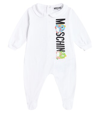 Baby printed cotton jersey onesie  | Moschino Kids