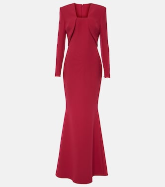 Robe longue Jana en crêpe | Safiyaa