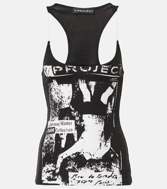 Printed cotton jersey tank top | Y/Project