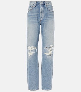 Kelly high-rise straight jeans  | Agolde