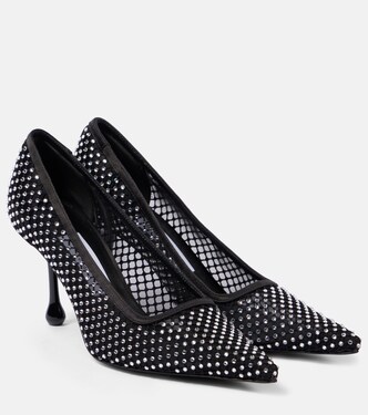 Ixia 80 embellished mesh pumps | Jimmy Choo