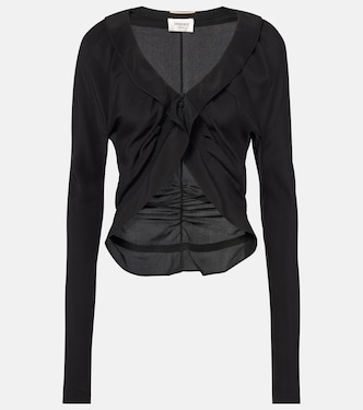 Ruffled silk blouse | Saint Laurent