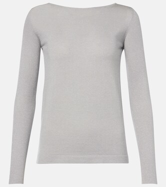Sparkling cashmere and silk-blend sweater | Brunello Cucinelli