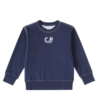 Lens cotton-blend fleece sweatshirt | C.P. Company Kids