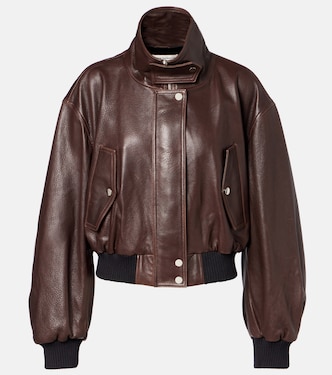 Briar leather bomber jacket | Nour Hammour
