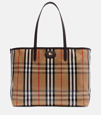 Highlands Medium jacquard tote bag | Burberry