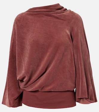 Draped charmeuse top | Rick Owens