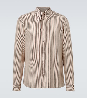 Striped silk shirt | Valentino