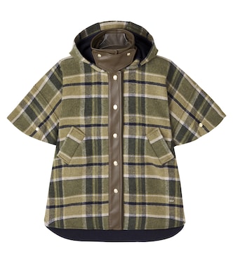 Plaid coat | Chloé Kids