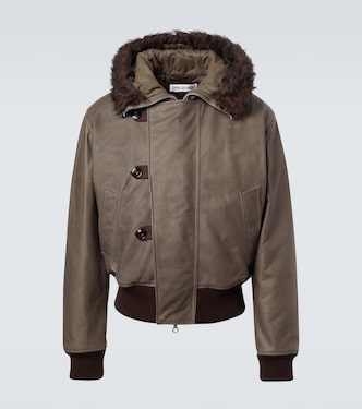 Veste Compel en cuir et shearling | Our Legacy