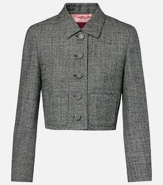Cropped wool jacket  | Gucci