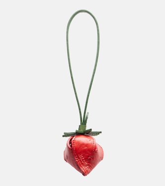 La Fraise Small embossed leather bag charm | Jacquemus