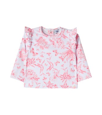 Floral ruffled rashguard top | Tartine et Chocolat