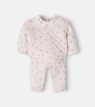 Baby floral sweatshirt and sweatpants set | Monnalisa