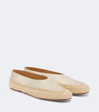 Flache Schuhe Strength aus Metallic-Leder | Gabriela Hearst