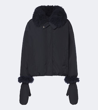 Wool-trimmed down jacket | Yves Salomon