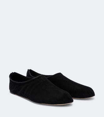 Stellene suede slip-on shoes | The Row