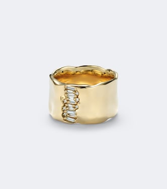 Milli 18kt gold ring with diamonds | Suzanne Kalan