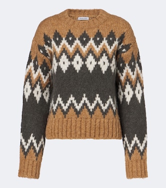 Jessalyn Fair Isle alpaca and wool-blend sweater | Veronica Beard