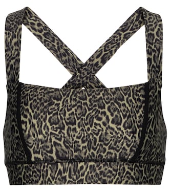Maria leopard-print sports bra | The Upside