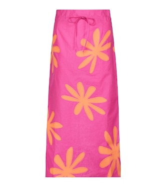 La Jupe Chouchou linen midi skirt | Jacquemus