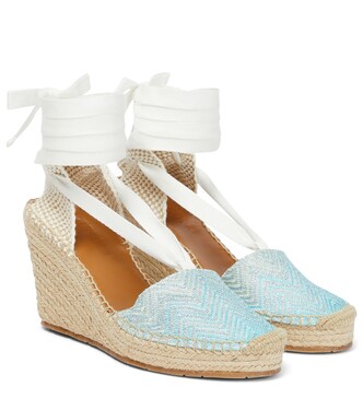 Espadrille-Wedges Eva mit Häkelstrick | Missoni