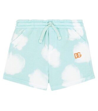 Printed cotton shorts | Dolce&Gabbana Kids