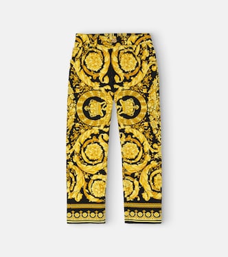 Jean Barocco en coton mélangé | Versace Kids