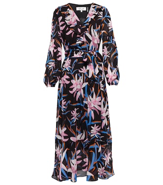 Robe midi Jaxson en crêpe à fleurs | Diane von Furstenberg