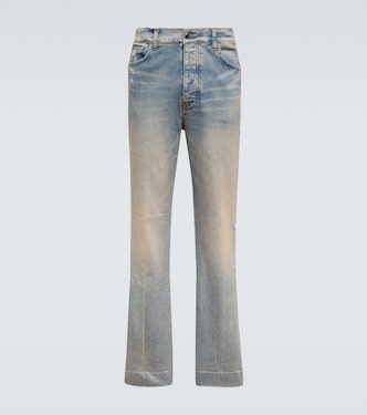 Distressed embellished denim jeans | Amiri