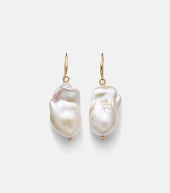 Boucles d'oreilles en or 14 ct et perles | Mateo