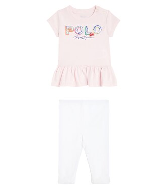 Baby logo cotton T-shirt and leggings set | Polo Ralph Lauren Kids