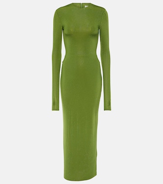 Crystal-embellished jersey maxi dress | Alex Perry