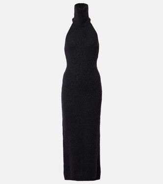 Halterneck mohair-blend maxi dress | Magda Butrym