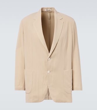 Cotton and wool gabardine blazer | Auralee