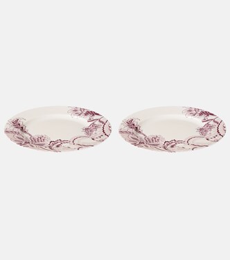 Bloom set of 2 porcelain charger plates | Etro