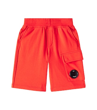 Lens cotton cargo shorts  | C.P. Company Kids
