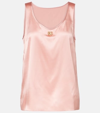 DG silk-blend satin top | Dolce&Gabbana