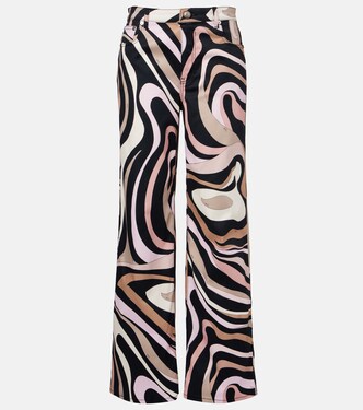 Marmo cotton-blend straight pants | Pucci
