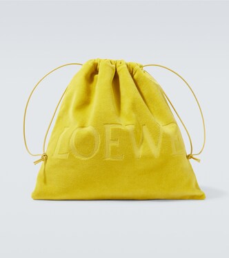 Paula's Ibiza Medium logo terry pouch | Loewe