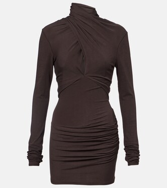 Gres draped cotton-blend top | Entire Studios