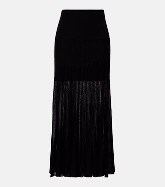 Ezra pleated semi-sheer crêpe skirt | Isabel Marant