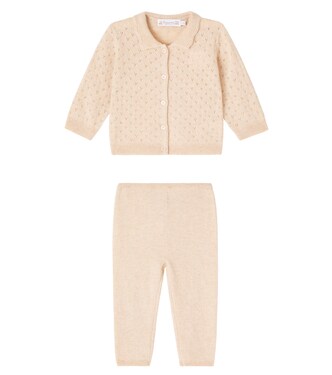 Baby Jade cashmere cardigan and pants set | Bonpoint