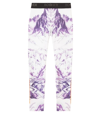 Lenya logo printed ski pants | Bogner Kids