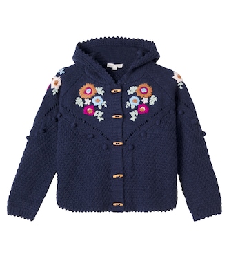 Floral embroidered knitted jacket | Louise Misha