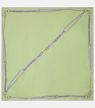 Printed silk scarf | Gucci