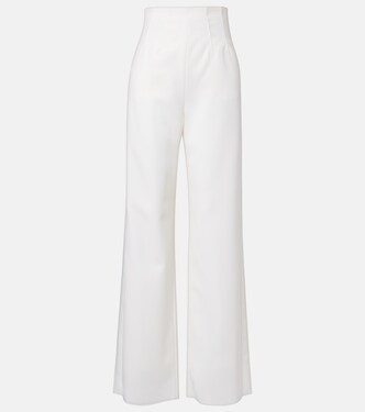 Balta high-rise virgin wool wide-leg pants | Max Mara