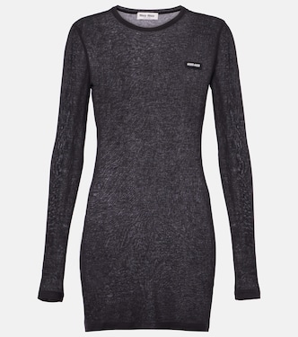 Minikleid aus Baumwoll-Jersey | Miu Miu