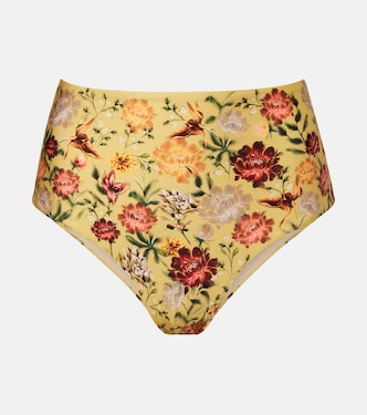 Magenta floral bikini bottoms | Agua by Agua Bendita