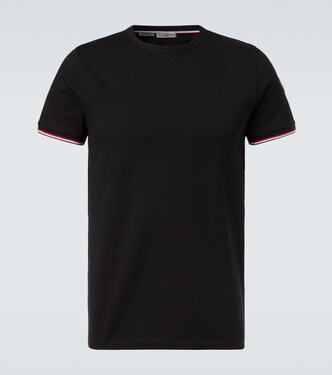 Tricolor cotton-blend jersey T-shirt | Moncler